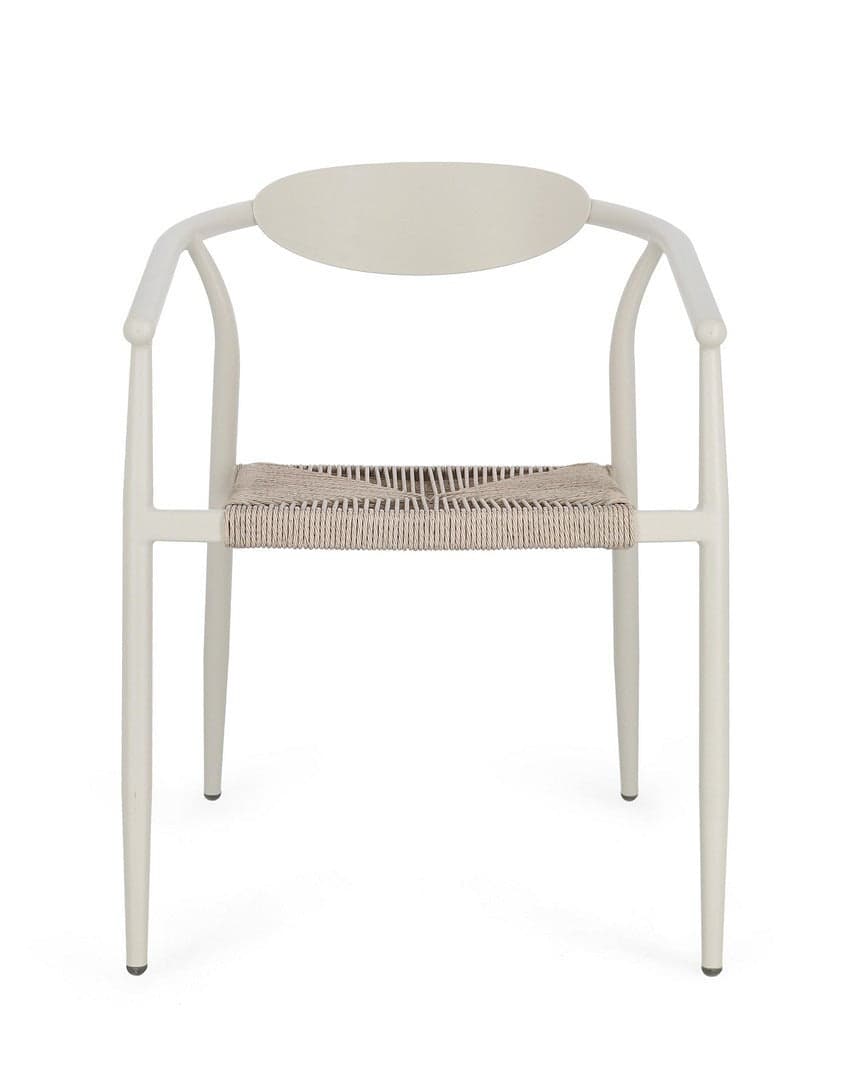 Sedia "Linares" struttura in alluminio, con seduta in fibra sintetica, per interni ed esterni in Sedie per tavolo da giardino Decor Space - Altamura, commercioVirtuoso.it