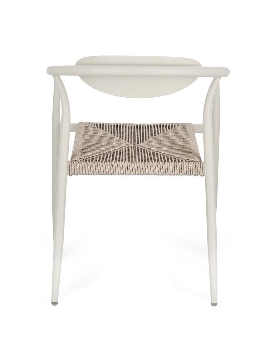 Sedia "Linares" struttura in alluminio, con seduta in fibra sintetica, per interni ed esterni in Sedie per tavolo da giardino Decor Space - Altamura, commercioVirtuoso.it