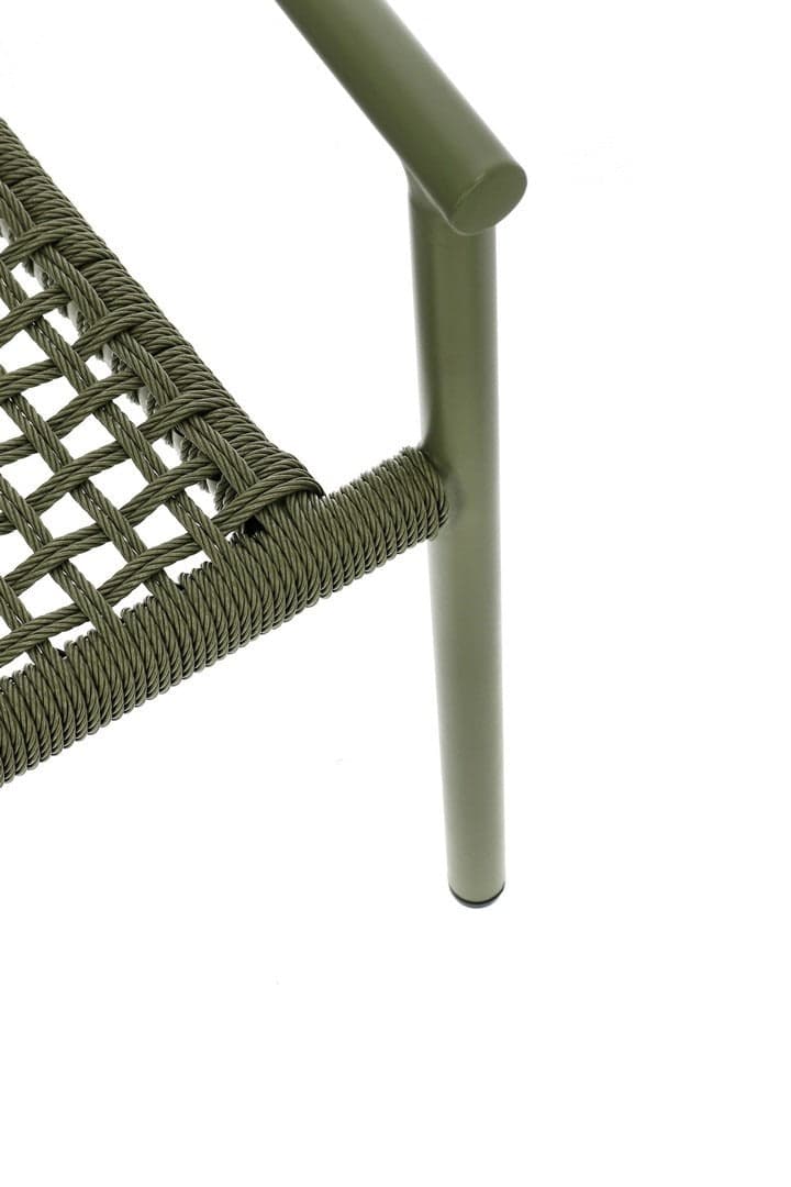 Sedia "Canarias" struttura in alluminio, intreccio in fibra sintetica, per interni ed esterni in Sedie per tavolo da giardino Decor Space - Altamura, commercioVirtuoso.it