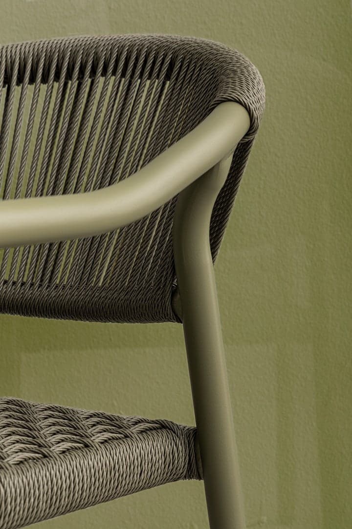 Sedia "Canarias" struttura in alluminio, intreccio in fibra sintetica, per interni ed esterni in Sedie per tavolo da giardino Decor Space - Altamura, commercioVirtuoso.it