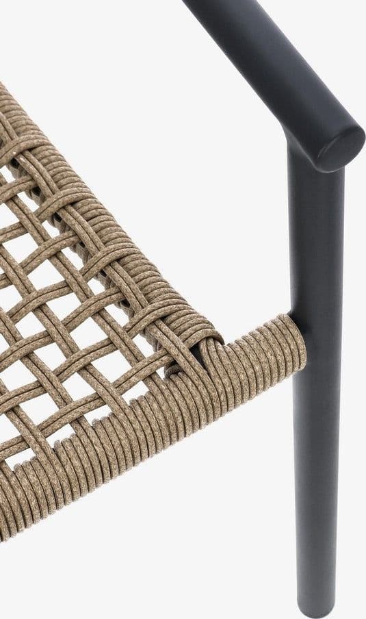Sedia "Canarias" struttura in alluminio, intreccio in fibra sintetica, per interni ed esterni - 22