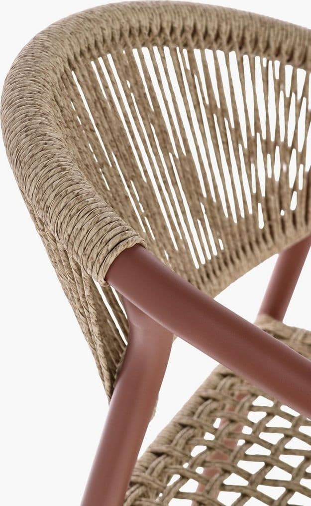 Sedia "Canarias" struttura in alluminio, intreccio in fibra sintetica, per interni ed esterni in Sedie per tavolo da giardino Decor Space - Altamura, commercioVirtuoso.it