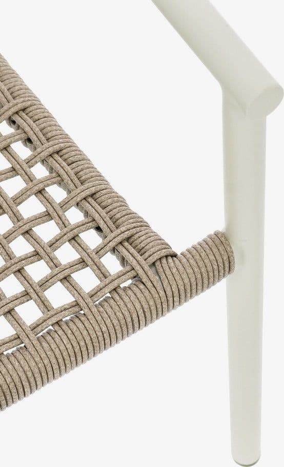 Sedia "Canarias" struttura in alluminio, intreccio in fibra sintetica, per interni ed esterni - 31