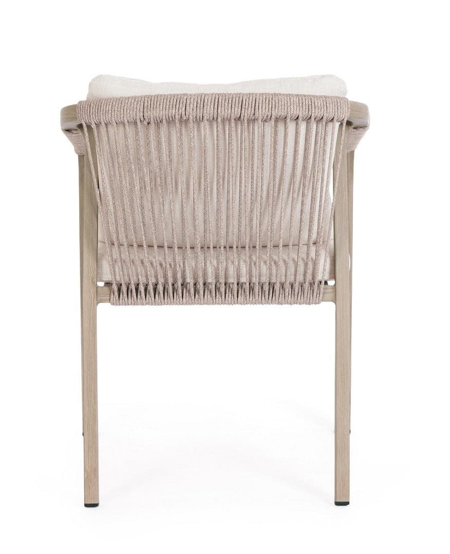 Sedia "Kalimera" struttura in alluminio, struttura in corda di poliestere, ideale per interno ed esterno in Sedie per tavolo da giardino Decor Space - Altamura, commercioVirtuoso.it