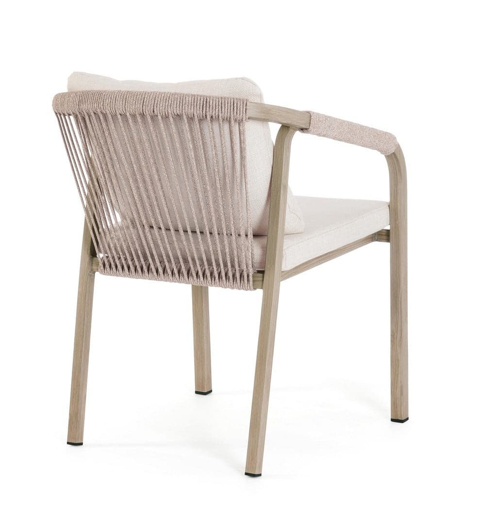 Sedia "Kalimera" struttura in alluminio, struttura in corda di poliestere, ideale per interno ed esterno in Sedie per tavolo da giardino Decor Space - Altamura, commercioVirtuoso.it