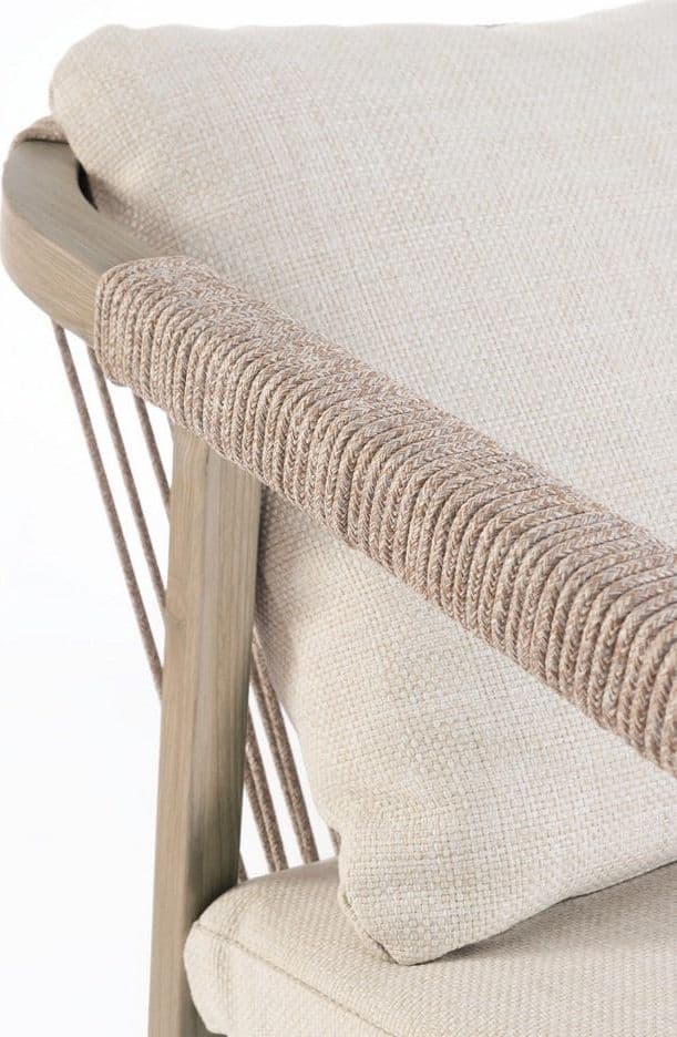 Sedia "Kalimera" struttura in alluminio, struttura in corda di poliestere, ideale per interno ed esterno in Sedie per tavolo da giardino Decor Space - Altamura, commercioVirtuoso.it