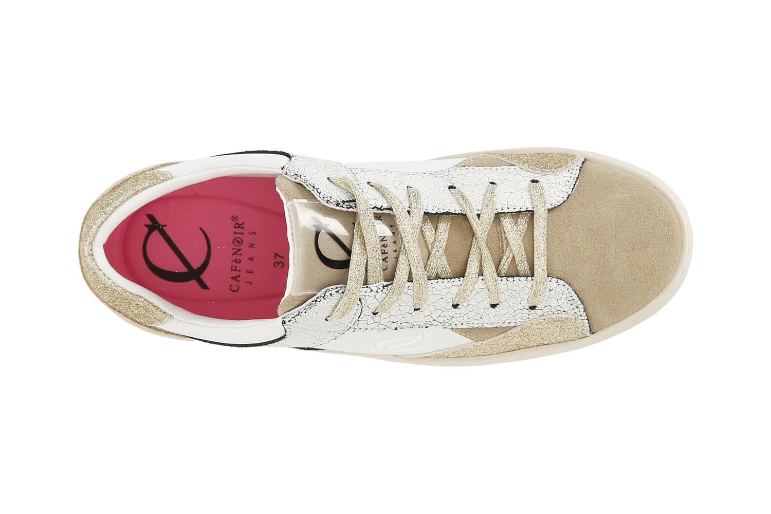 SNEAKERS IN PELLE E PELLE SCAMOSCIATA CON RIPORTI EFFETTO METALLICO - 10