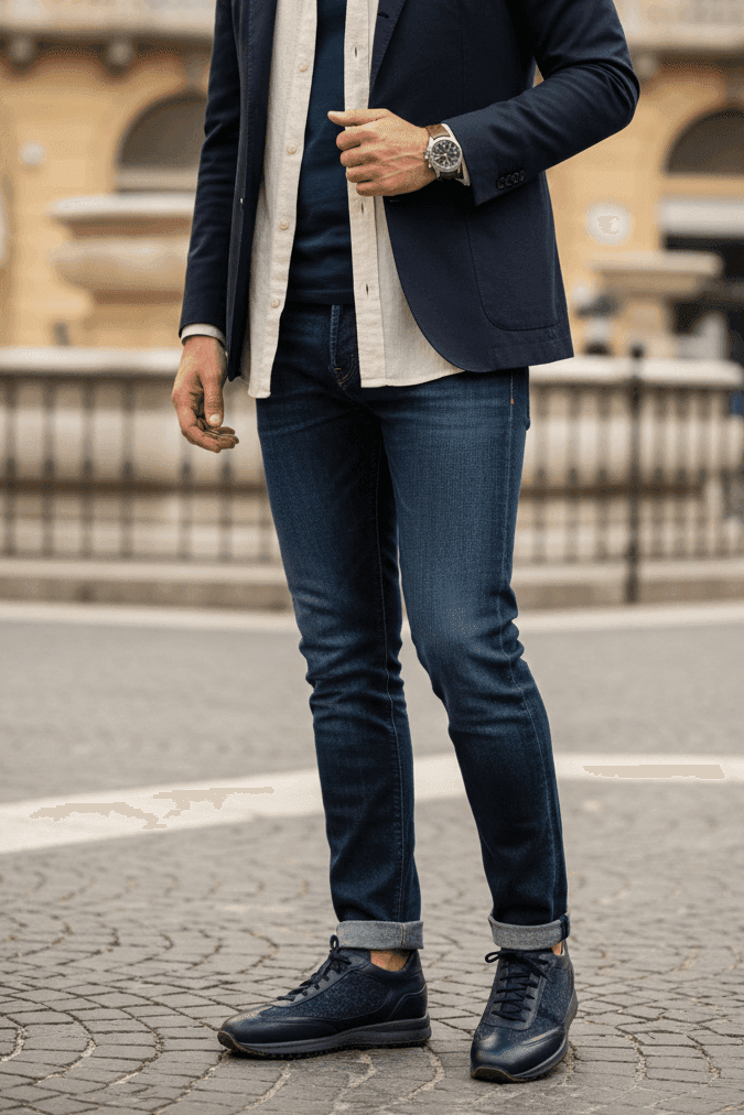 Scarpa Uomo Santoni - Sneacker in Sneaker casual Couture - Sestu, commercioVirtuoso.it