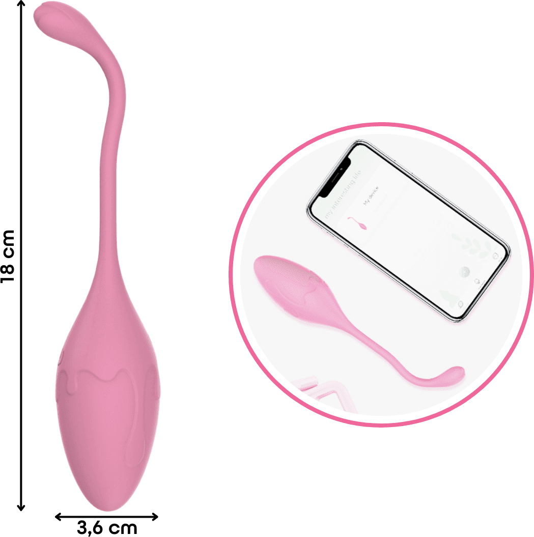 Ovetto Vibrante con App Vibratore Vaginale Indossabile Sex Toy per Coppia USB - 14