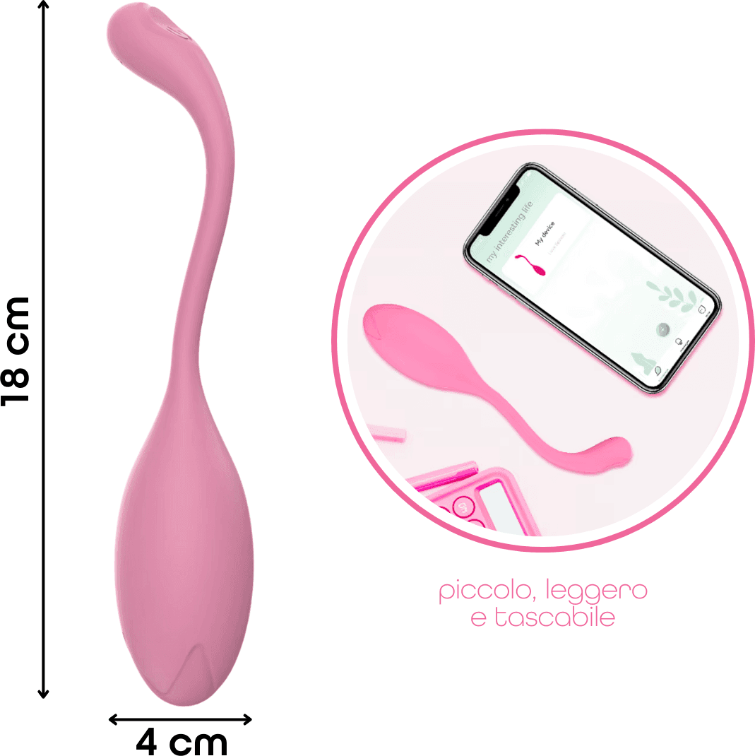 Ovetto Vibrante con App Vibratore Punto G e Clitoride in Silicone 9 Modalità USB - 15