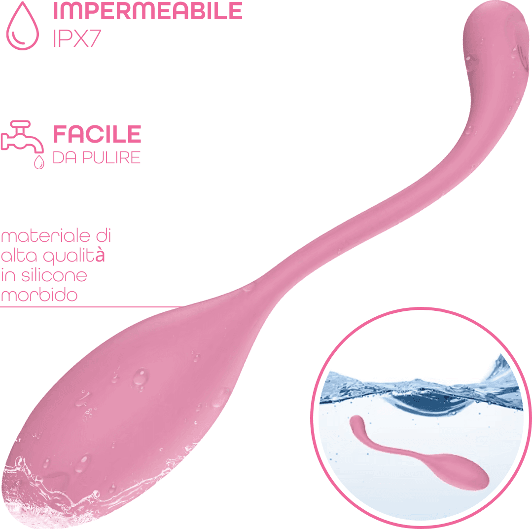 Ovetto Vibrante con App Vibratore Punto G e Clitoride in Silicone 9 Modalità USB - 16