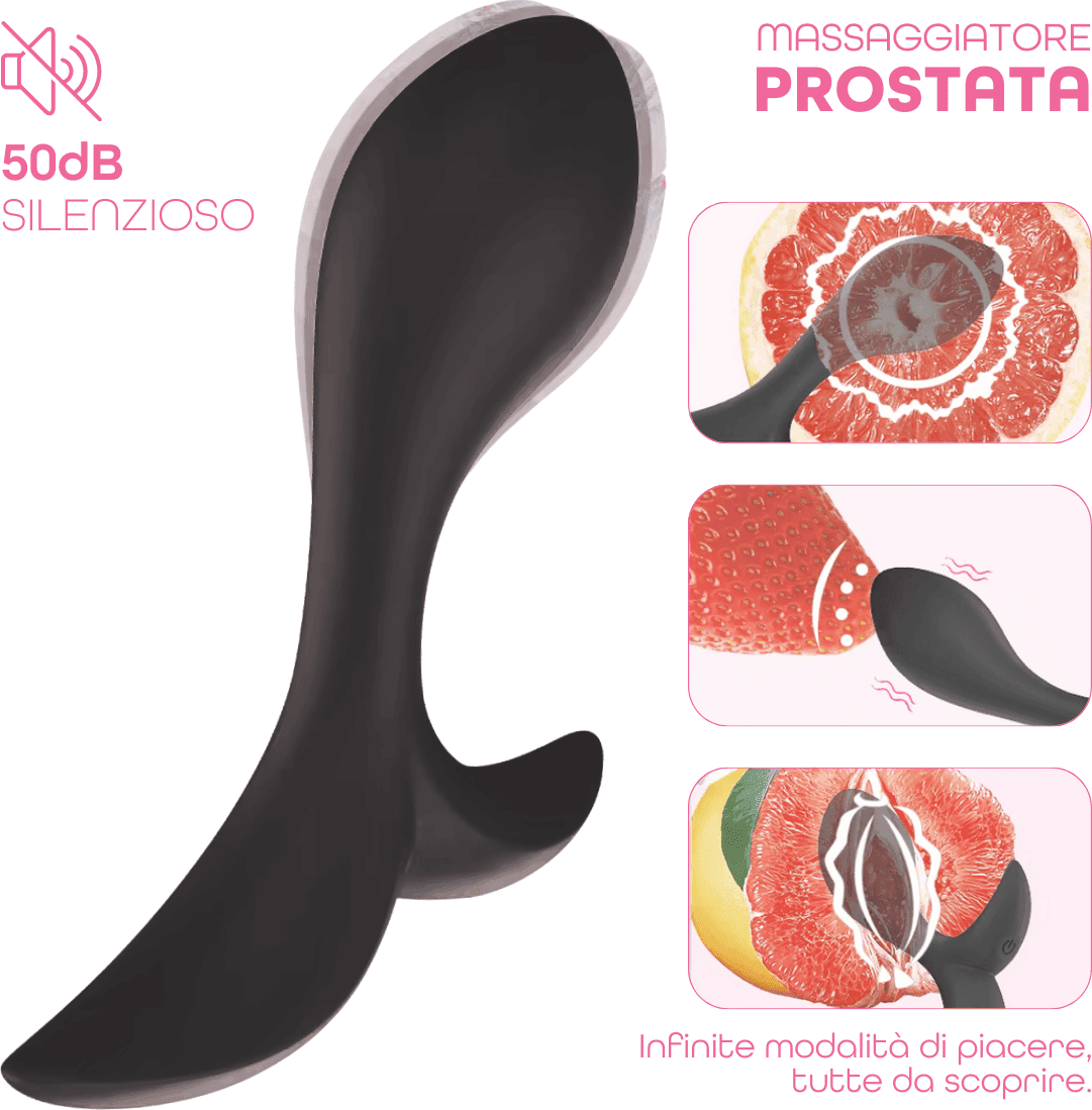 Vibratore Anale Massaggiatore Prostatico Controllo con App in Silicone Morbido - 13