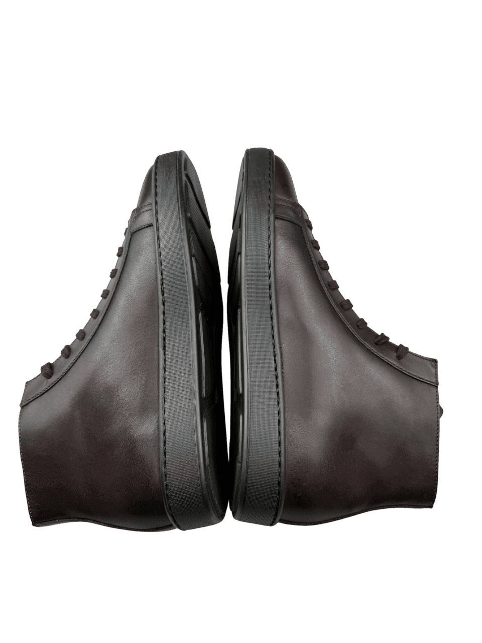 Scarpa Santoni Uomo - Sneacker Alte in Pelle - 5