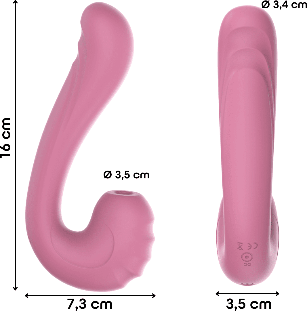 Vibratore Multifunzione Vibra e Succhia Doppia Stimolazione Punto G e Clitoride - 14