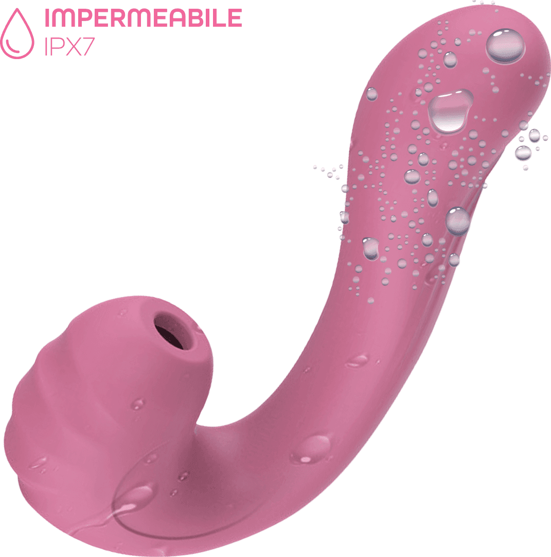 Vibratore Multifunzione Vibra e Succhia Doppia Stimolazione Punto G e Clitoride - 15