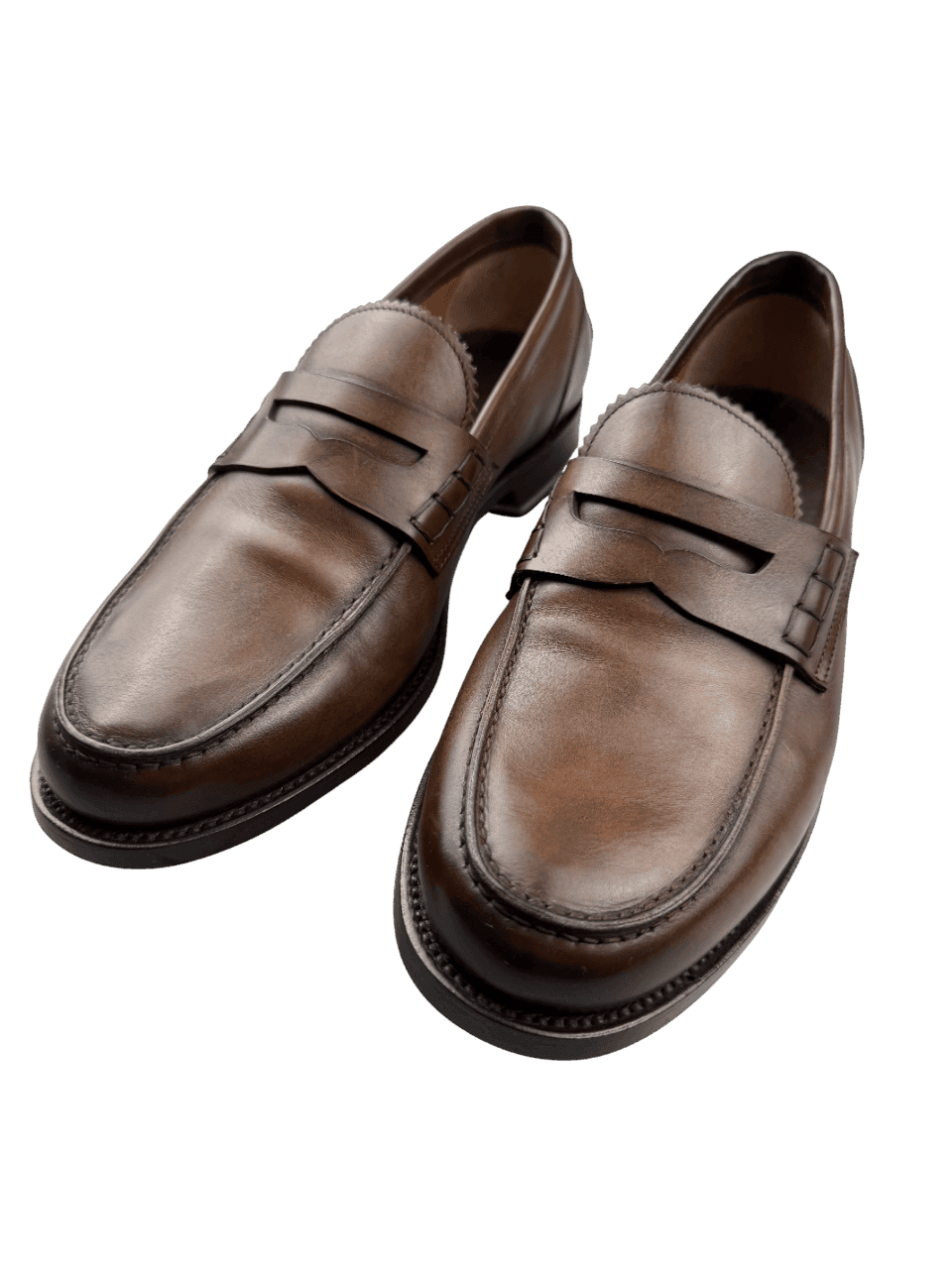 Scarpa Uomo Santoni - Mocassini Penny pelle marrone