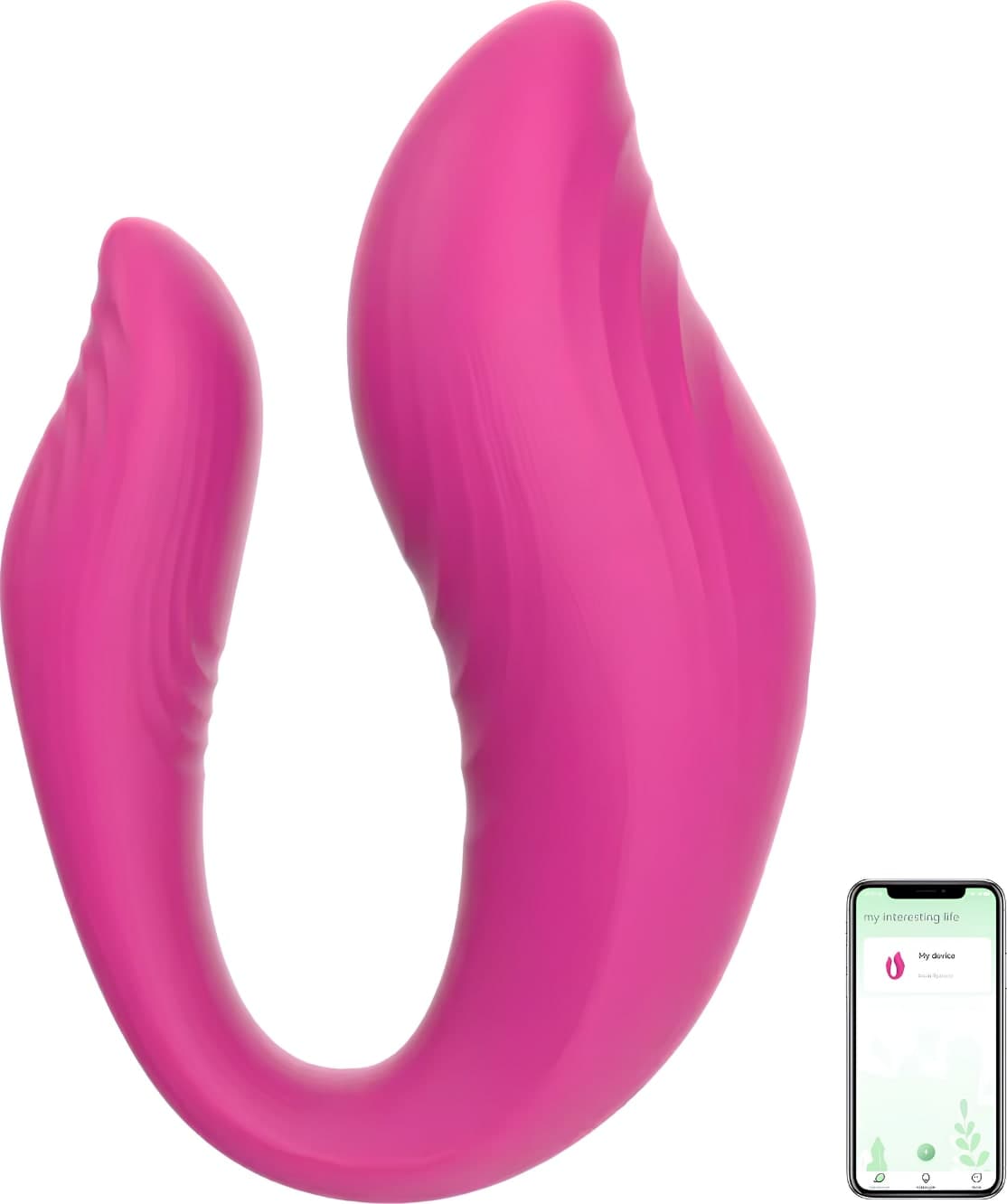 Vibratore Multifunzione Indossabile in Silicone Doppia Stimolazione con App USB