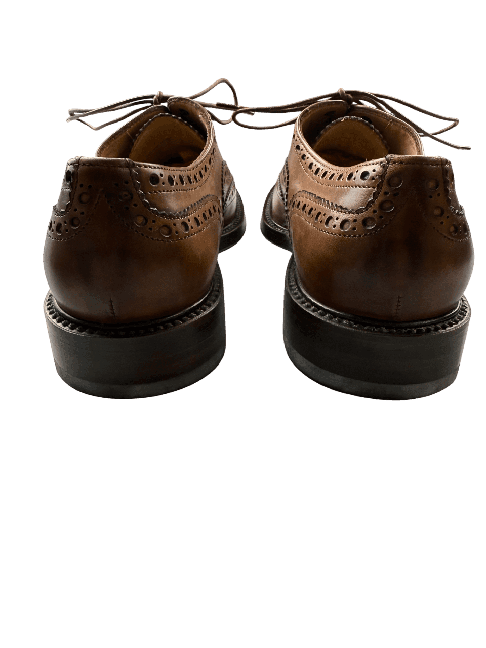 Scarpa Uomo Santoni - Francesina Stringata Brogue Rondine pelle Nocciola - 4