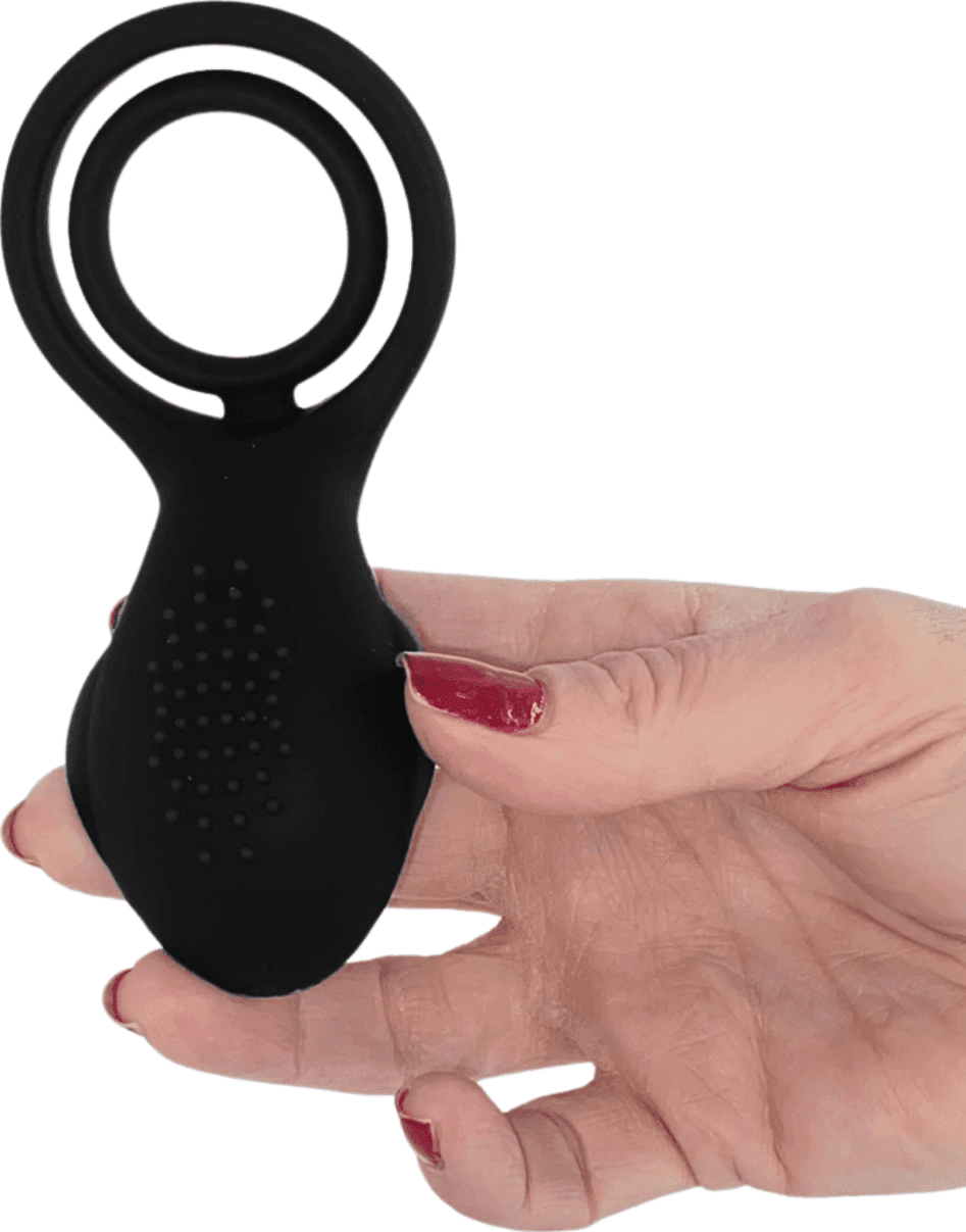Anello Vibrante per Pene in Silicone con 10 Modalità Ricaricabile Silenzioso - 10