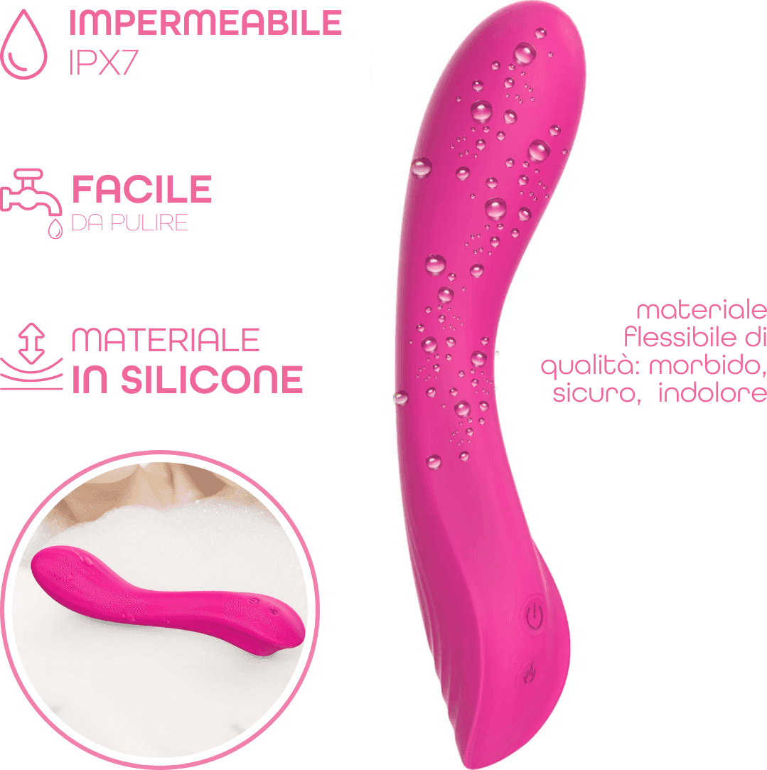 Vibratore Punto G Riscaldato in Silicone con 10 Modalità di Vibrazione Sex Toy - 15