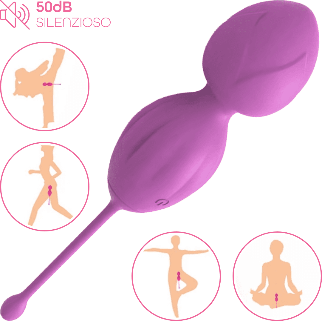 Palline Vaginali Vibranti Kegel Controllo con App Ovetto Vibrante in Silicone USB - 16