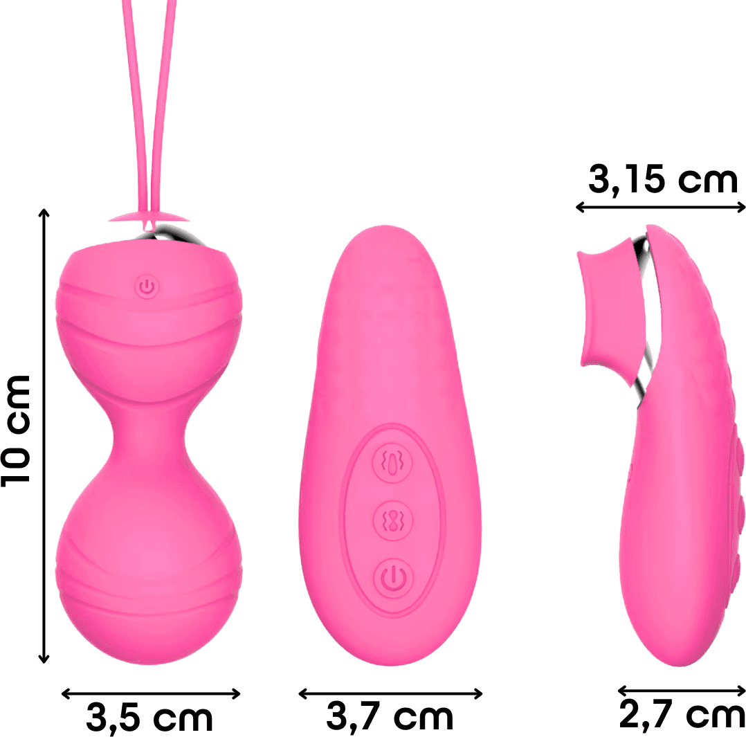 Ovetto Vibrante con Telecomando Palline Vaginali Vibranti Stimolatore Clitorideo - 14