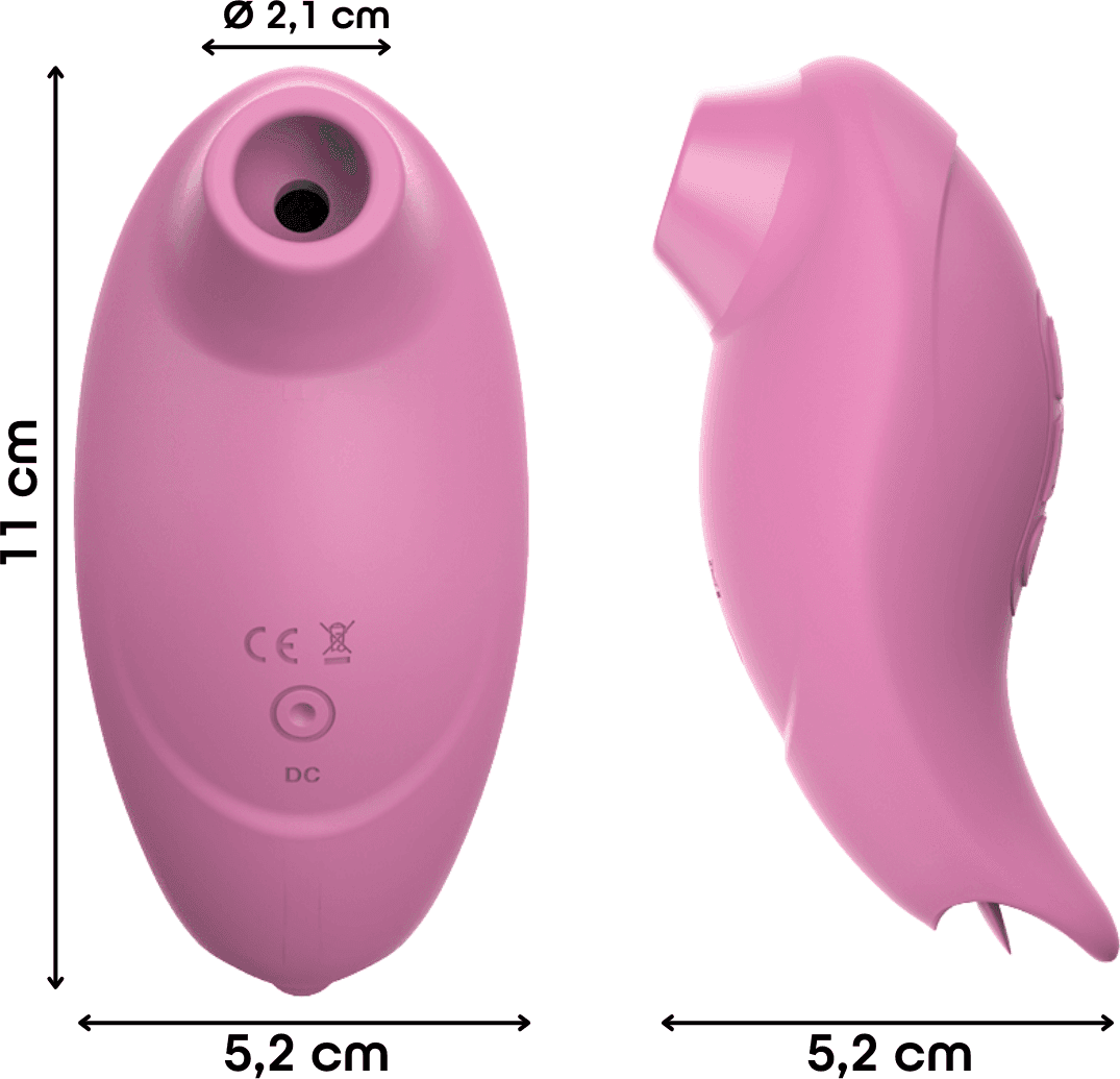 Succhia e Lecca Clitoride 2in1 Vibratore con Lingua doppio Stimolatore a Suzione - 14