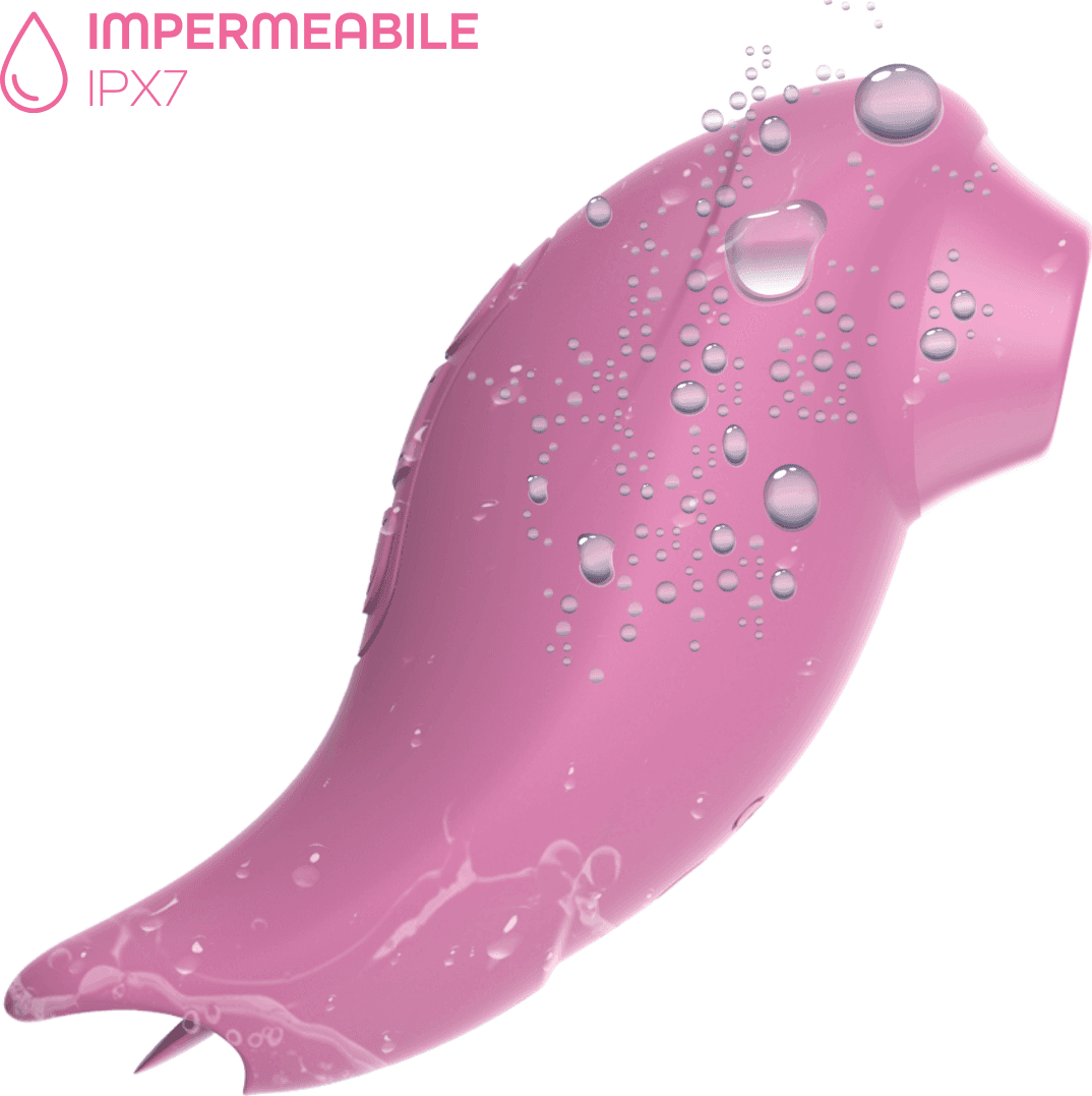 Succhia e Lecca Clitoride 2in1 Vibratore con Lingua doppio Stimolatore a Suzione - 15