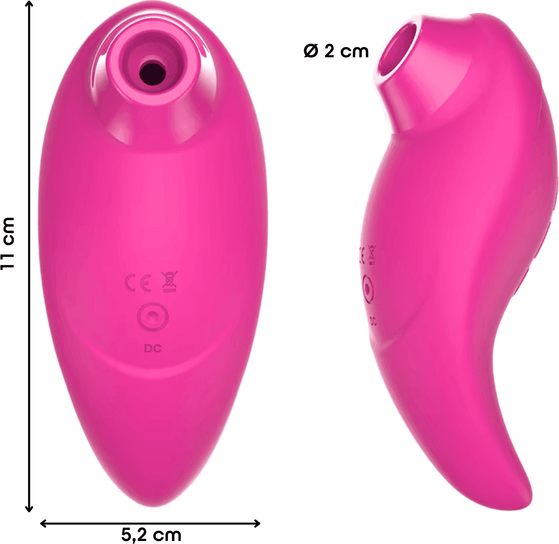 Succhia Clitoride Vibra 2in1 con Vibratore in Silicone sex toy multifunzione - 14