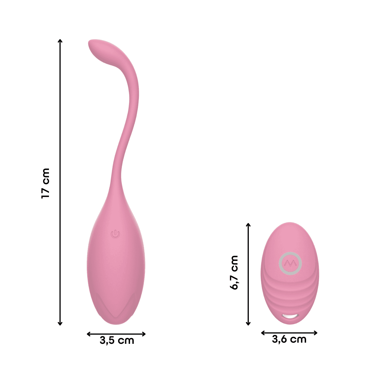 Ovetto Vibrante con Telecomando Vibratore Clitoride a 10 Modalità in Silicone - 14