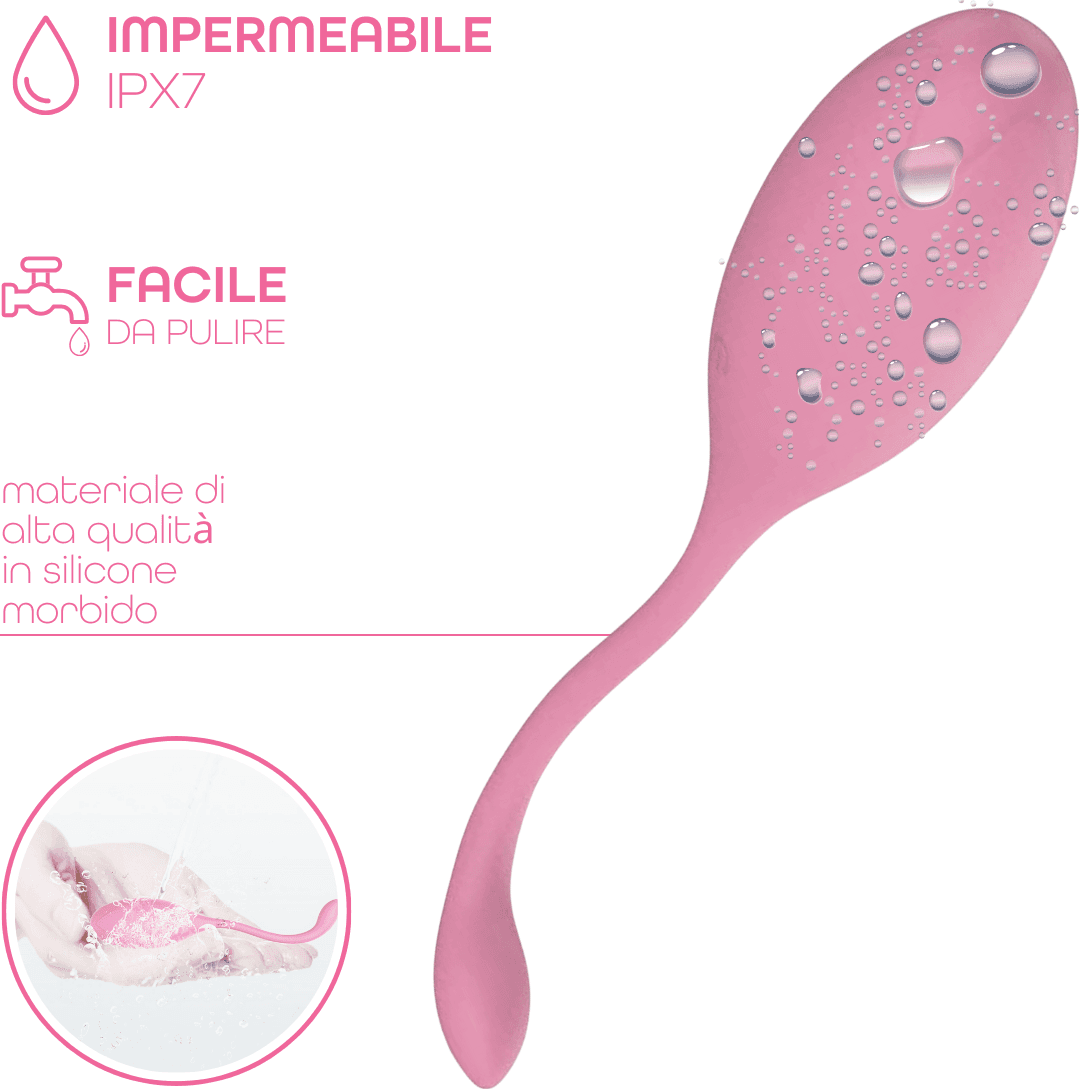 Ovetto Vibrante con Telecomando Vibratore Clitoride a 10 Modalità in Silicone - 15