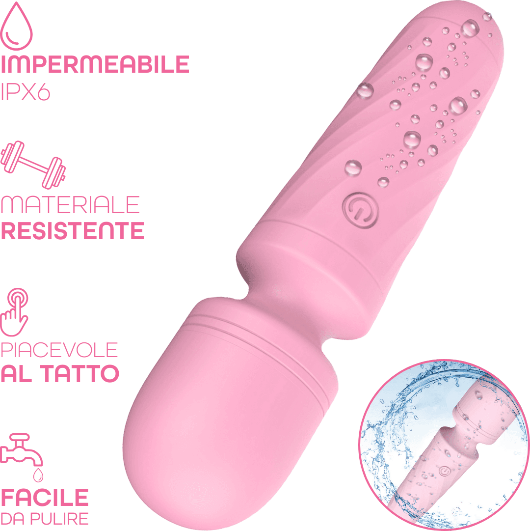 Wand Massager Vibratore in Silicone Stimolatore Clitorideo Massaggiatore Mini - 13