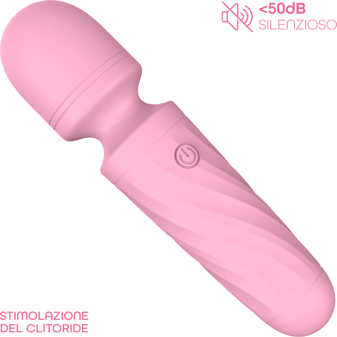 Wand Massager Vibratore in Silicone Stimolatore Clitorideo Massaggiatore Mini - 14