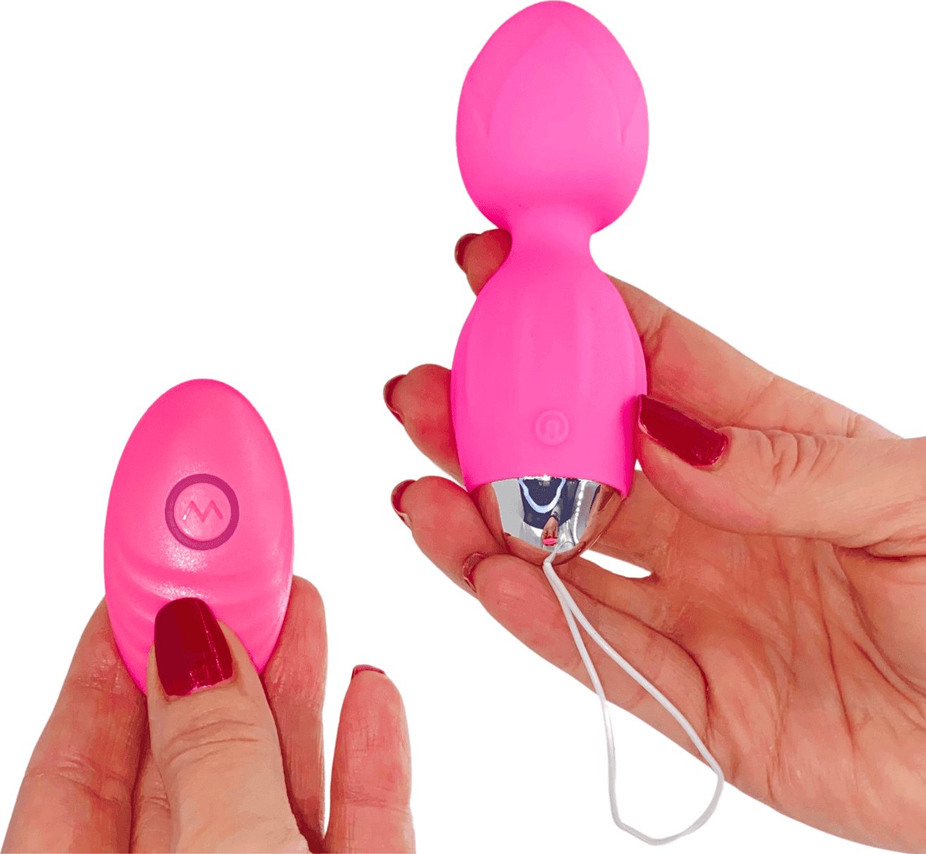 Ovetto Vibrante Doppia Sfera Telecomandato con 10 Modalità Vibratore in Silicone - 11