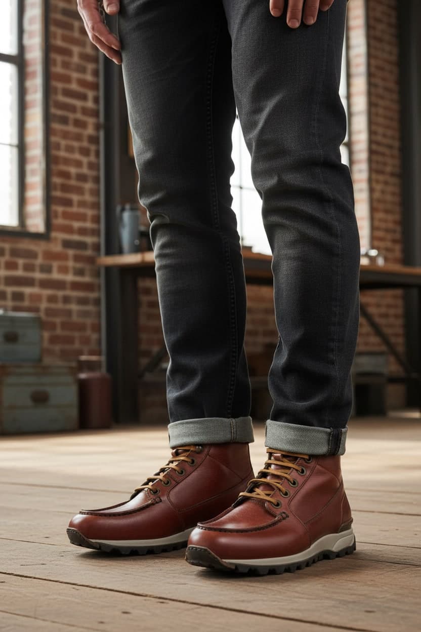 Scarpa Uomo Santoni - Scarponcino Stringato in Pelle in Stivali Couture - Sestu, commercioVirtuoso.it