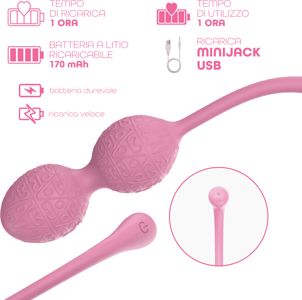 Ovetto Vibrante Stimolatore Palline Vaginali Vibranti Controllo App in Silicone - 13
