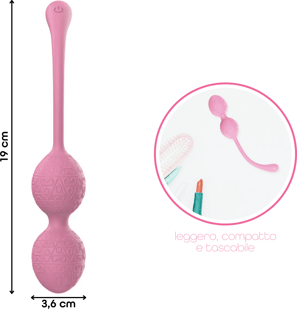 Ovetto Vibrante Stimolatore Palline Vaginali Vibranti Controllo App in Silicone - 14