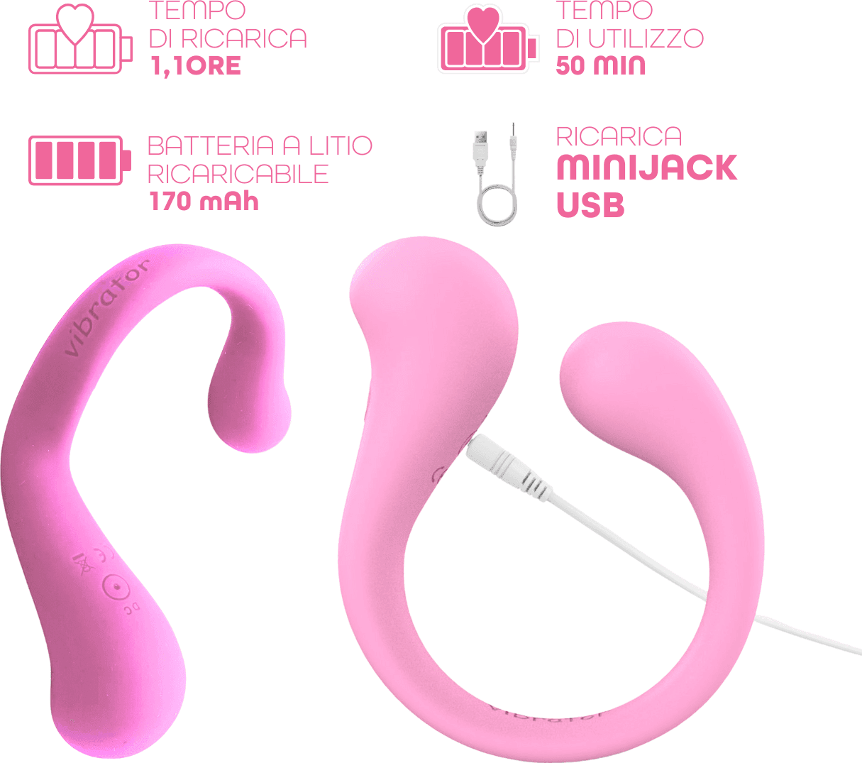 Vibratore Multifunzione per Doppia Stimolazione Controllo con App Modellabile - 13