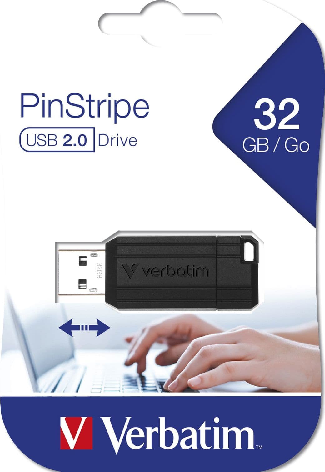 Verbatim PinStripe - Memoria USB da 32 GB - Nero - 3