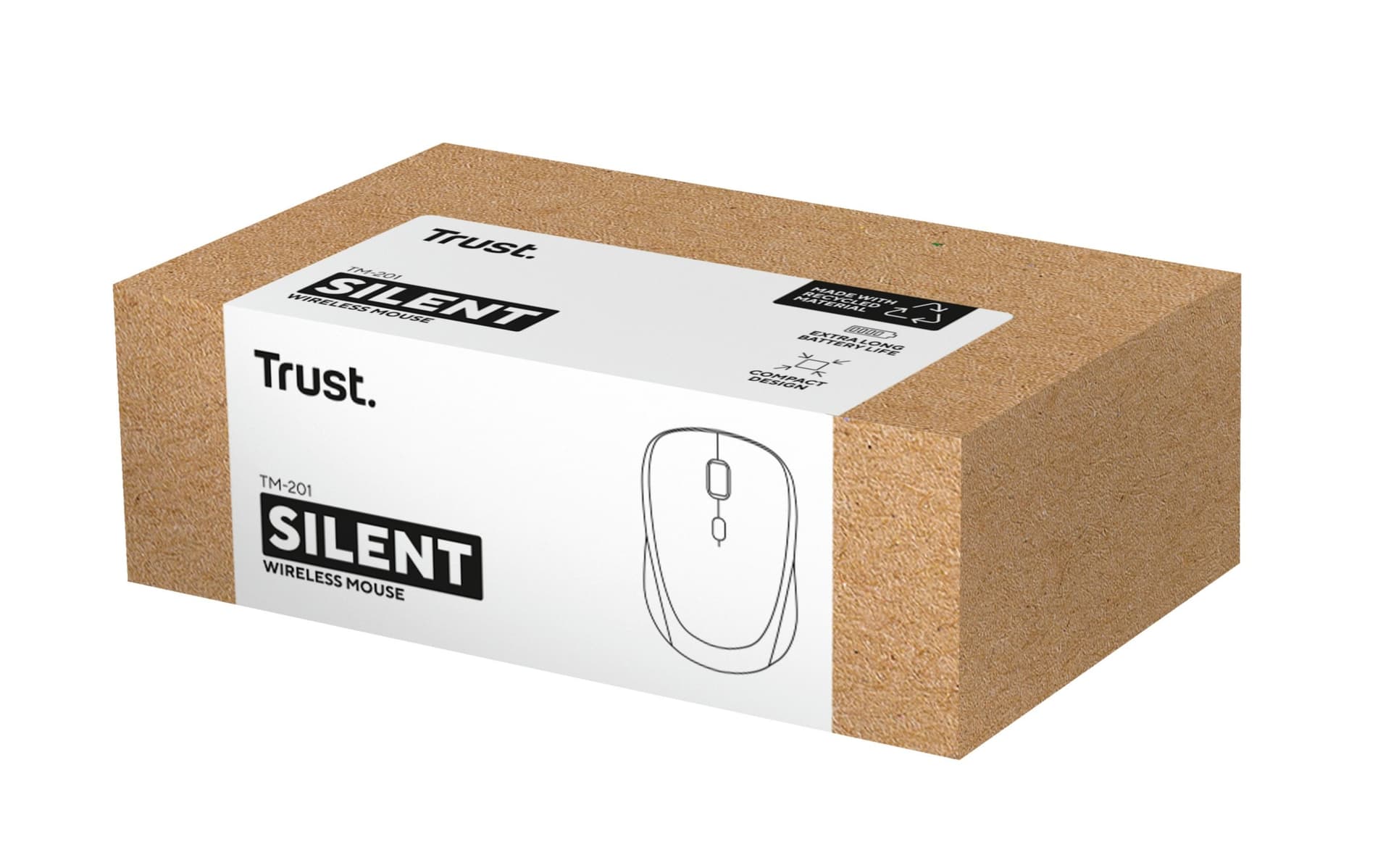 Trust Mouse Wireless TM-201 – Alimentazione con Batteria AA, Connessione USB-A, Nero - 5