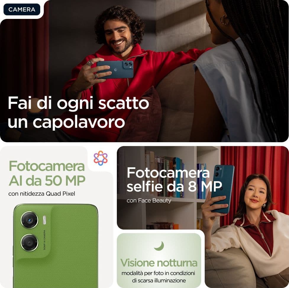 Motorola Moto G06 4+256GB 6.88" 4G Pantone Tendril DS EU - 3