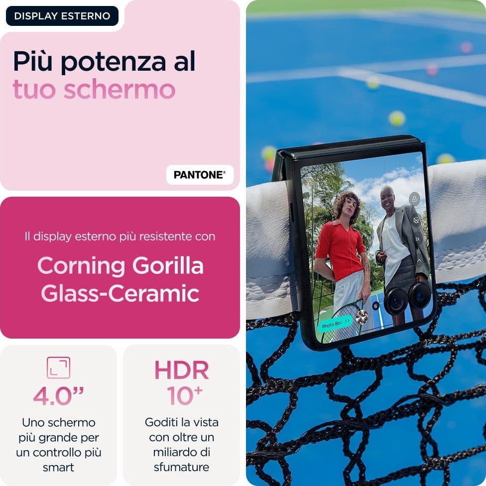 Motorola razr 60 ultra 17,7 cm (6.96") Doppia SIM Android 15 5G USB tipo-C 16 GB 512 GB 4700 mAh Rosa - 6