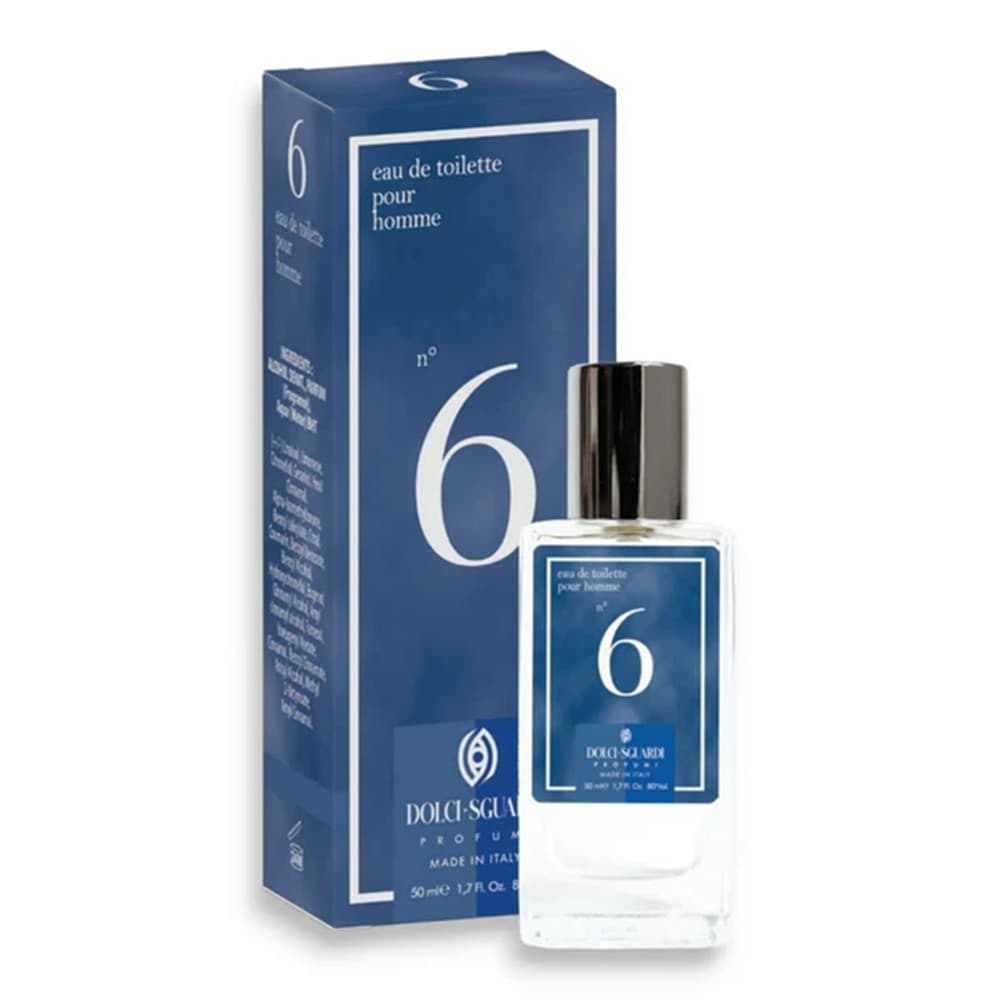 PROFUMO CORPO EAU DE TOILETTE PER UOMO N°6 DA 50 ML FRAGRANZA LEGNOSA AROMATICA 005625 - 2