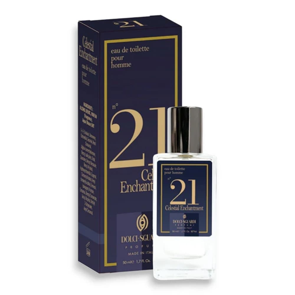 PROFUMO EAU DE TOILETTE UOMO N°21 CELESTIAL ENCHANTMENT 50ML FRAGRANZA SOFISTICATA MODERNA - 2