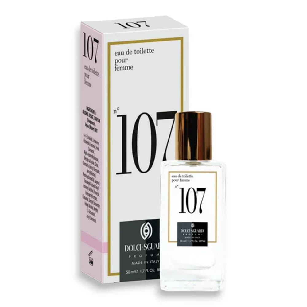 PROFUMO CORPO EAU DE TOILETTE DA DONNA N°107 50ML FRAGRANZA FEMMINILE AVVOLGENTE 009111 - 2