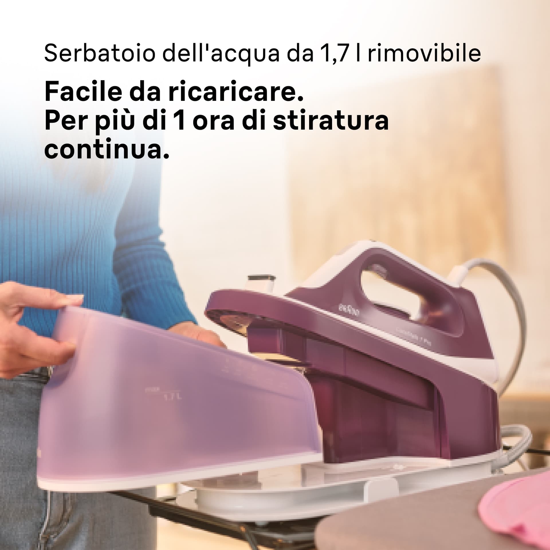 Braun Ferro Da Stiro Con Caldaia Carica Continua 1.7 Lt 2400w Viola - 8