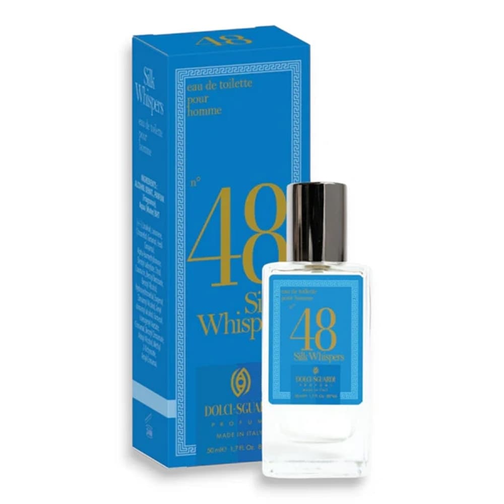 PROFUMO CORPO EAU DE TOILETTE UOMO N°48 SILK WHISPERS 50ML FRAGRANZA VIBRANTE SEDUCENTE - 2