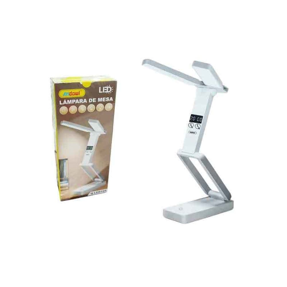 LAMPADA DA SCRIVANIA A LED RICARICABILE USB PIEGHEVOLE PORTATILE CON DISPLAY Q-LED169 - 3