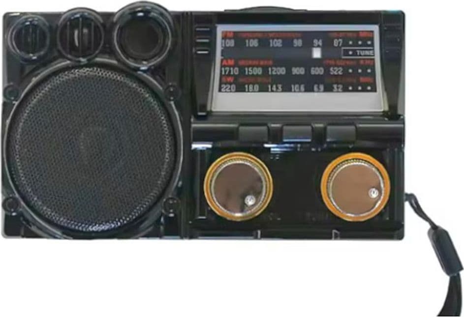 RADIO PORTATILE MULTIFUNZIONE RETRÒ A BATTERIA BANDE FM AM SW ANALOGICA Q-SY621 - 8