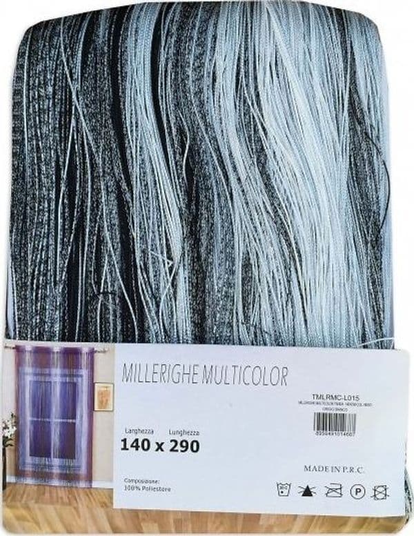 TENDA MILLERIGHE A FILI SFUMATI 140 X 290 CM PER INTERNI DIVISORIA DECORATIVA - 26